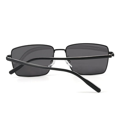 J3308 - SLEEK VANTAGE- HD Polarised Sunglasses for Men - UV400 Protection, Stainless Steel Frame - Black Lens - THE MEN THING