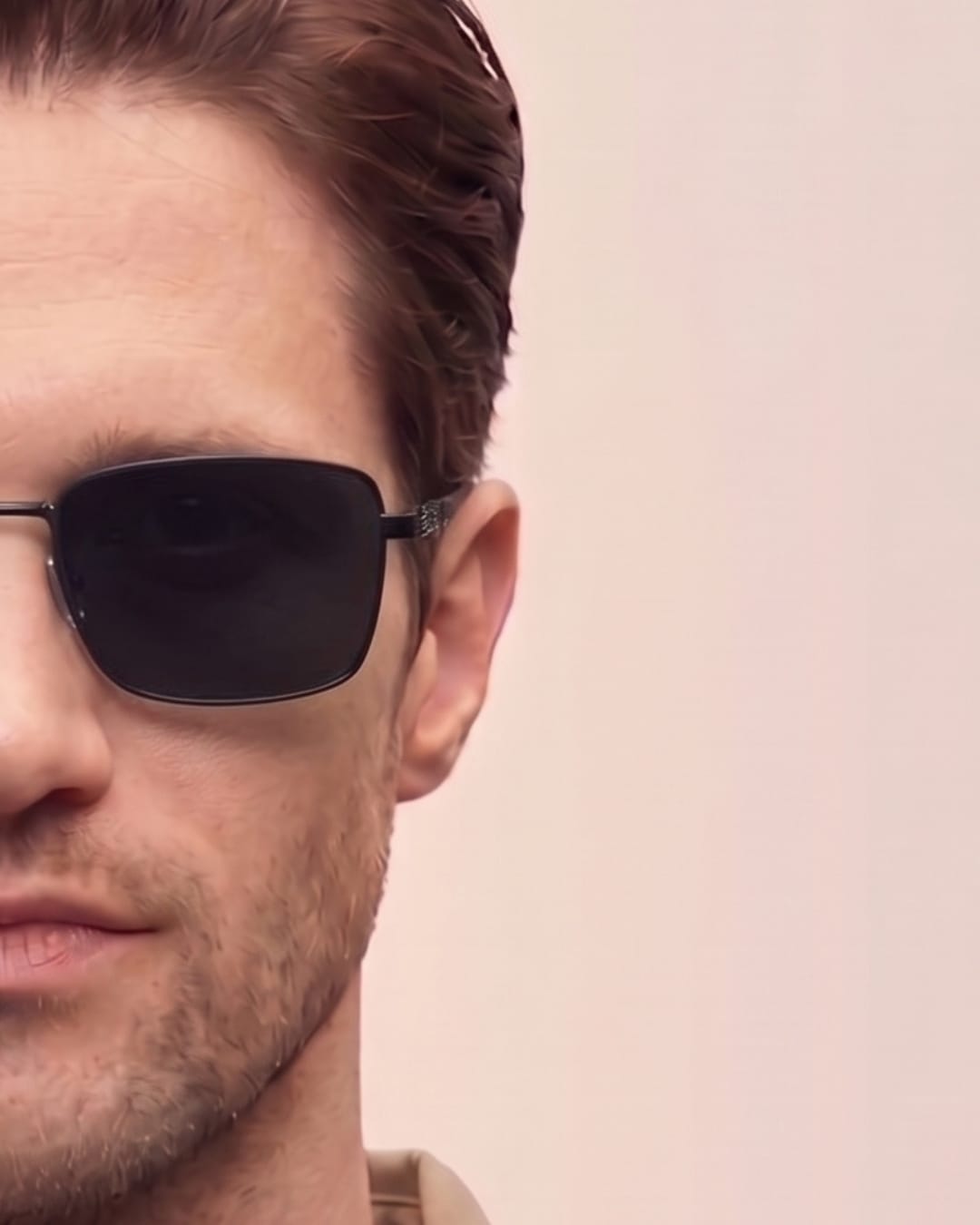 J3308 - SLEEK VANTAGE- HD Polarised Sunglasses for Men - UV400 Protection, Stainless Steel Frame - Black Lens - THE MEN THING