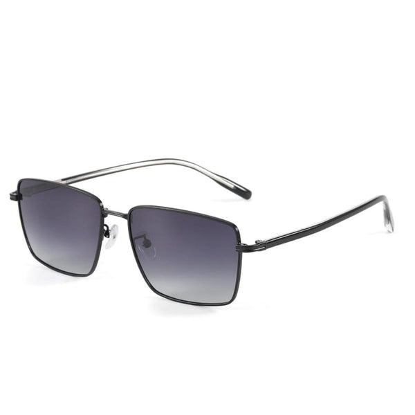 J3308 - SLEEK VANTAGE- HD Polarised Sunglasses for Men - UV400 Protection, Stainless Steel Frame - Gradient Grey Lens