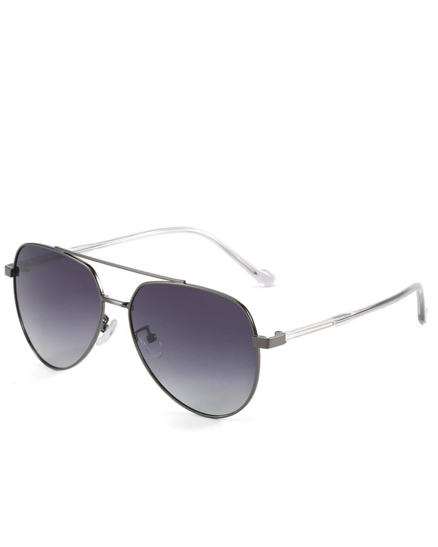 J3335 - SUNLIT ELEGANCE - HD Polarised Sunglasses for Men - UV400 Protection, Stainless Steel Frame - Gunmetal Frame with Gradient Lens - THE MEN THING