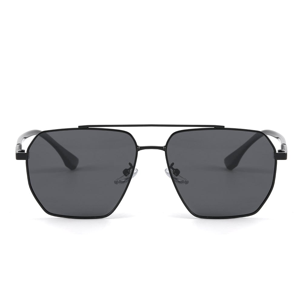 J3337- SPECTRA NOIR- HD Polarised Sunglasses for Men - UV400 Protection, Stainless Steel Frame - Black Frame with Black Lens - THE MEN THING