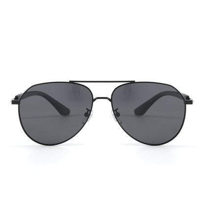 J3338 - SLATE SOAR - HD Polarised Sunglasses for Men - UV400 Protection, Stainless Steel Frame - Black Frame with Black Lens - THE MEN THING