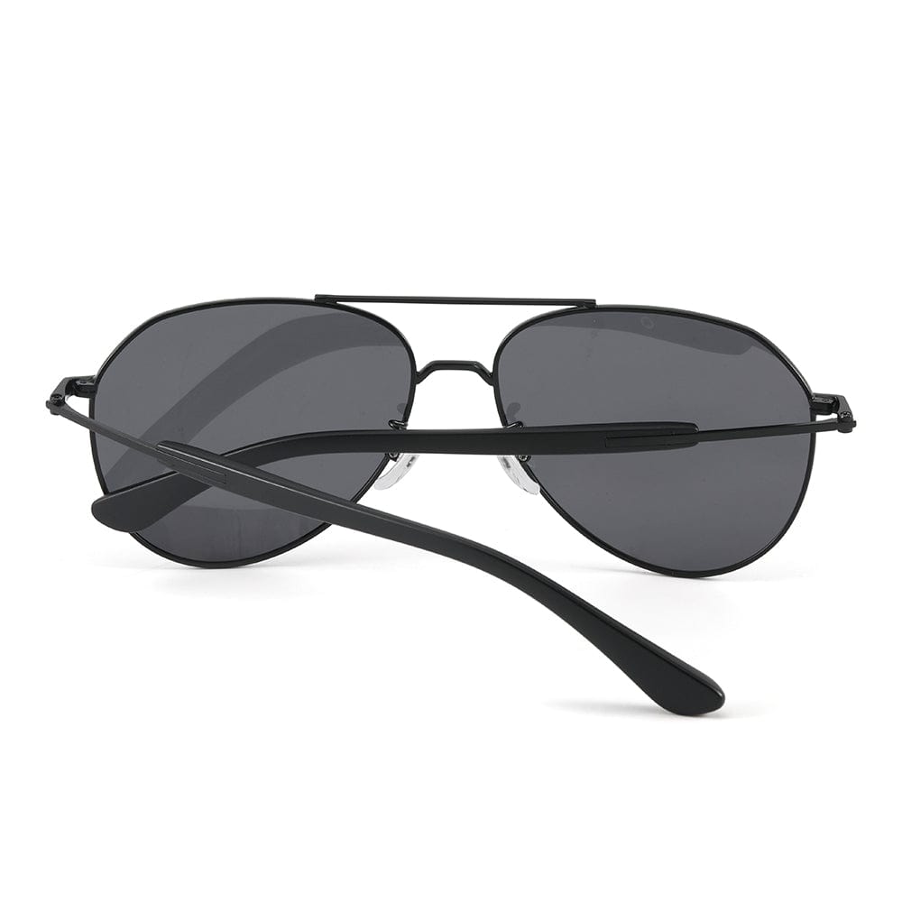 J3338 - SLATE SOAR - HD Polarised Sunglasses for Men - UV400 Protection, Stainless Steel Frame - Black Frame with Black Lens - THE MEN THING