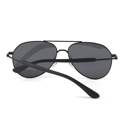 J3338 - SLATE SOAR - HD Polarised Sunglasses for Men - UV400 Protection, Stainless Steel Frame - Black Frame with Black Lens - THE MEN THING