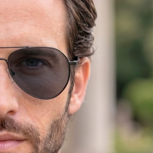 J3338 - SLATE SOAR - HD Polarised Sunglasses for Men - UV400 Protection, Stainless Steel Frame - Black Frame with Black Lens - THE MEN THING