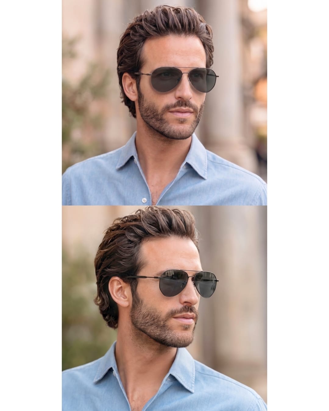 J3338 - SLATE SOAR - HD Polarised Sunglasses for Men - UV400 Protection, Stainless Steel Frame - Black Frame with Black Lens - THE MEN THING