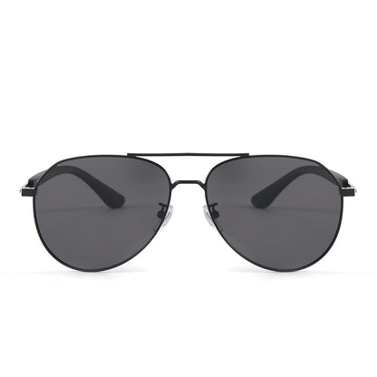 J3338 - SLATE SOAR - HD Polarised Sunglasses for Men - UV400 Protection, Stainless Steel Frame - Black Frame with Gradient Grey Lens - THE MEN THING