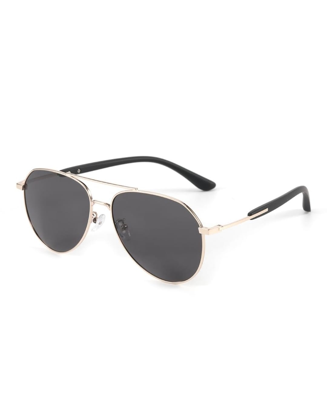 J3338 - SLATE SOAR - HD Polarised Sunglasses for Men - UV400 Protection, Stainless Steel Frame - Gold Frame with Black Lens - THE MEN THING