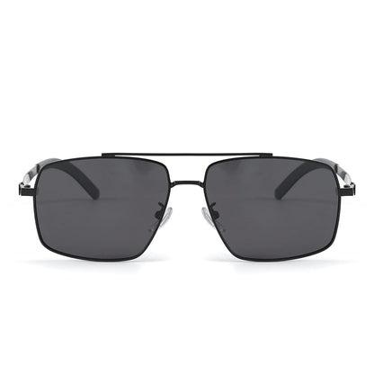 J3348 - VORTEX SHADE - HD Polarised Sunglasses for Men - UV400 Protection, Stainless Steel Frame - Black Frame with Black Lens - THE MEN THING