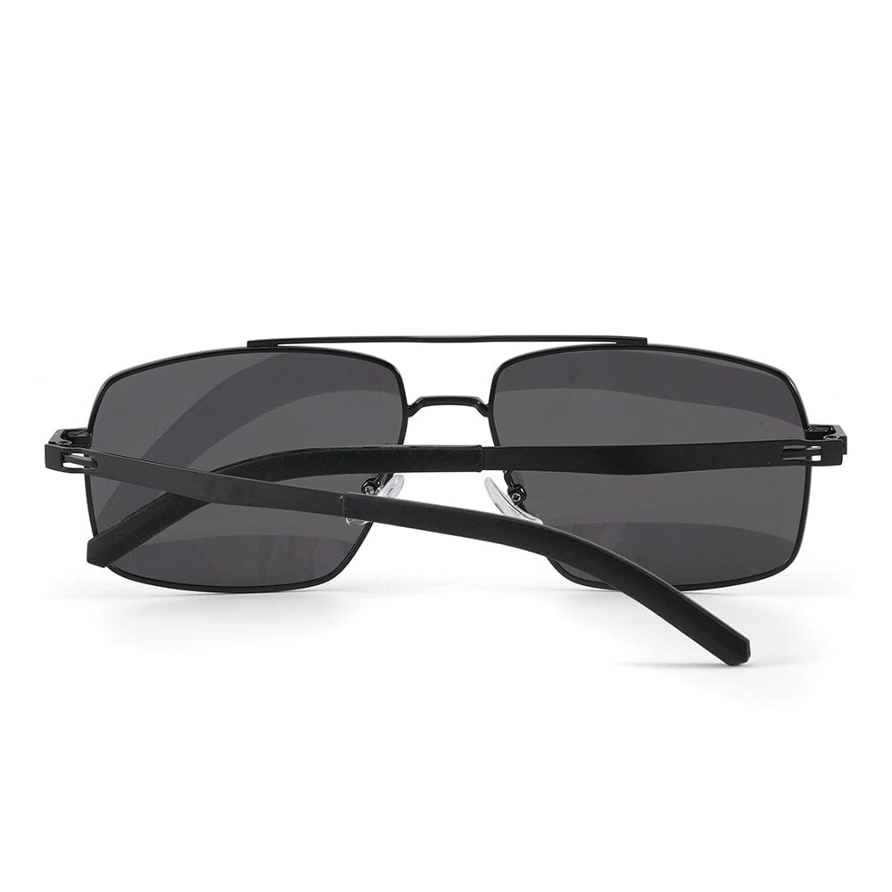 J3348 - VORTEX SHADE - HD Polarised Sunglasses for Men - UV400 Protection, Stainless Steel Frame - Black Frame with Black Lens - THE MEN THING