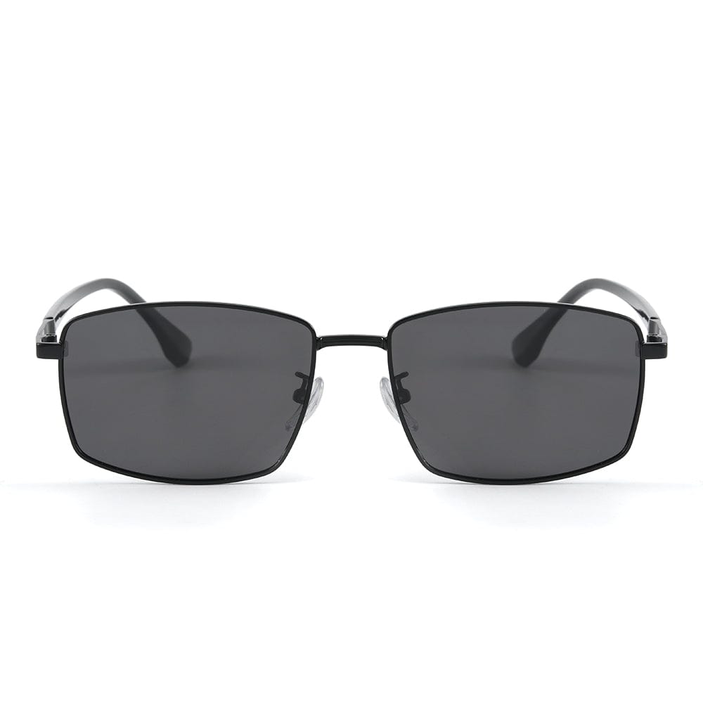J3351 - MISTY NOIR - HD Polarised Sunglasses for Men - UV400 Protection, Stainless Steel Frame - Black Frame with Black Lens - THE MEN THING