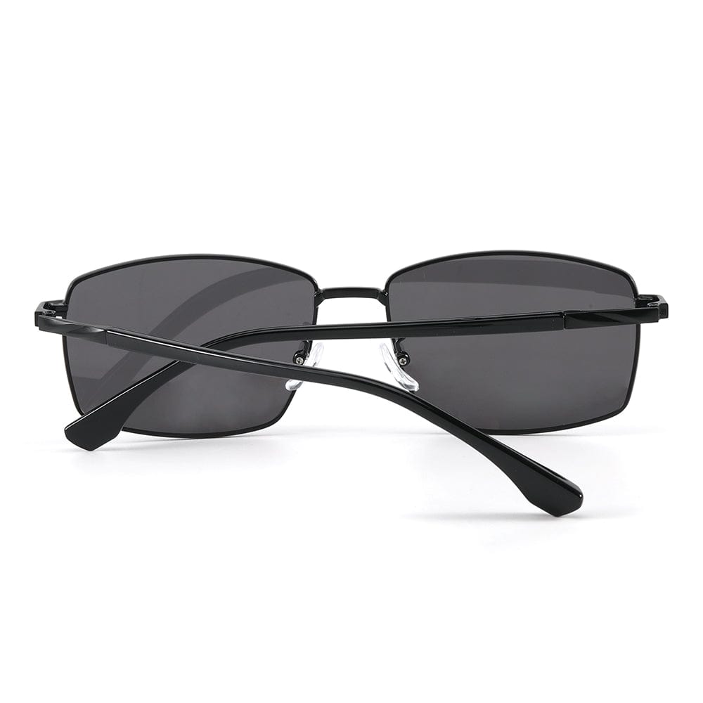 J3351 - MISTY NOIR - HD Polarised Sunglasses for Men - UV400 Protection, Stainless Steel Frame - Black Frame with Black Lens - THE MEN THING