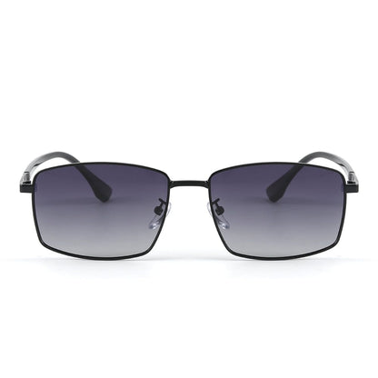 J3351 - MISTY NOIR - HD Polarised Sunglasses for Men - UV400 Protection, Stainless Steel Frame - Black Frame with Gradient Lens - THE MEN THING