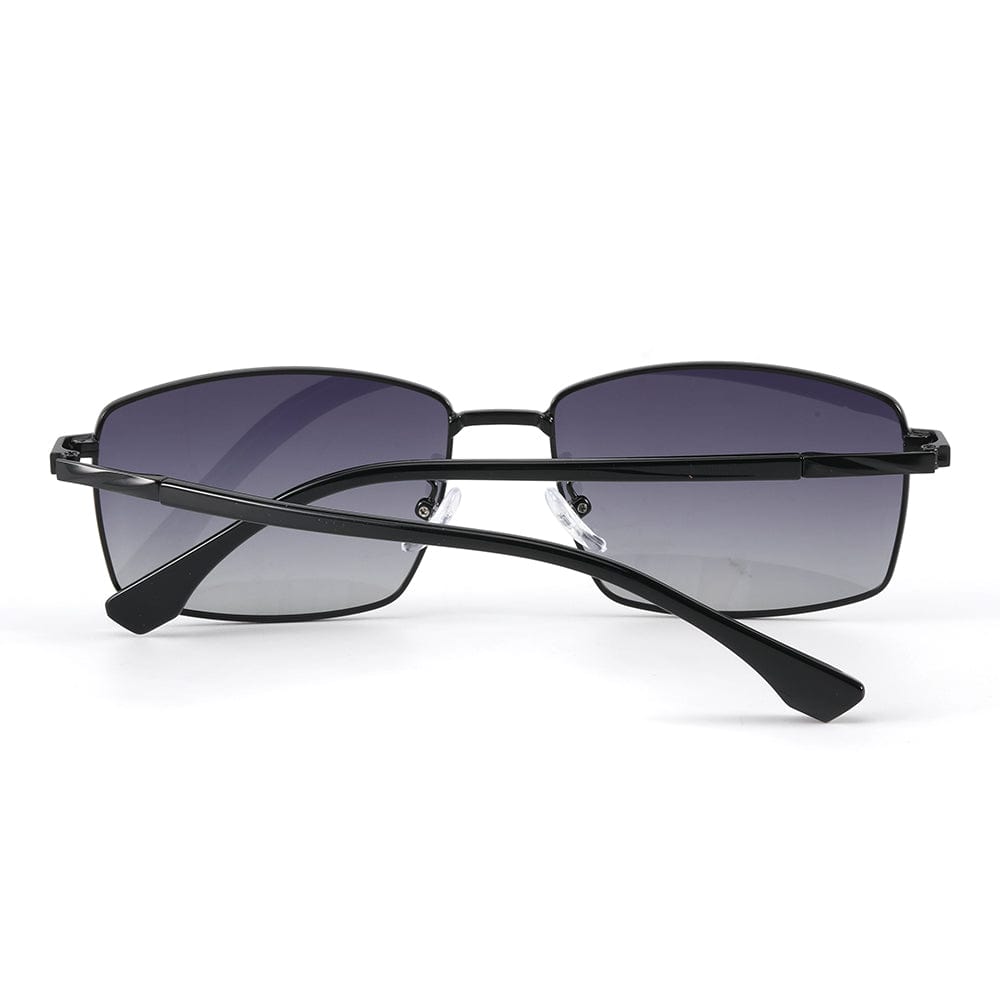 J3351 - MISTY NOIR - HD Polarised Sunglasses for Men - UV400 Protection, Stainless Steel Frame - Black Frame with Gradient Lens - THE MEN THING