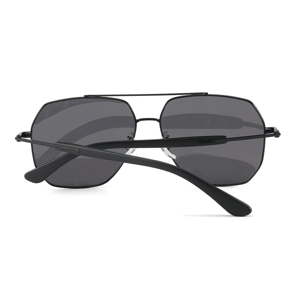 J3354 - NOVA SHADE - HD Polarised Sunglasses for Men - UV400 Protection, Stainless Steel Frame - Black Frame with Black Lens - THE MEN THING