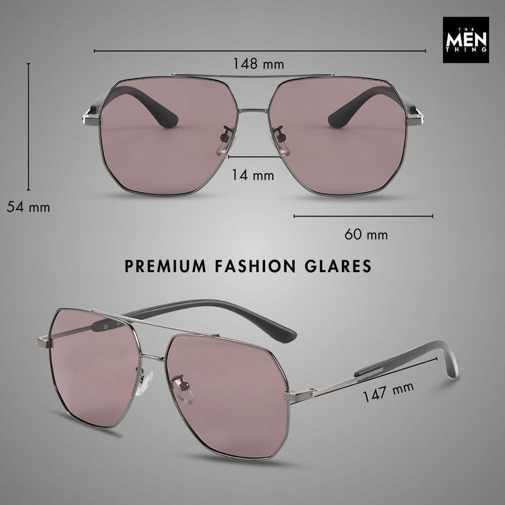 J3354 - NOVA SHADE - HD Polarised Sunglasses for Men - UV400 Protection, Stainless Steel Frame - Black Frame with Black Lens - THE MEN THING