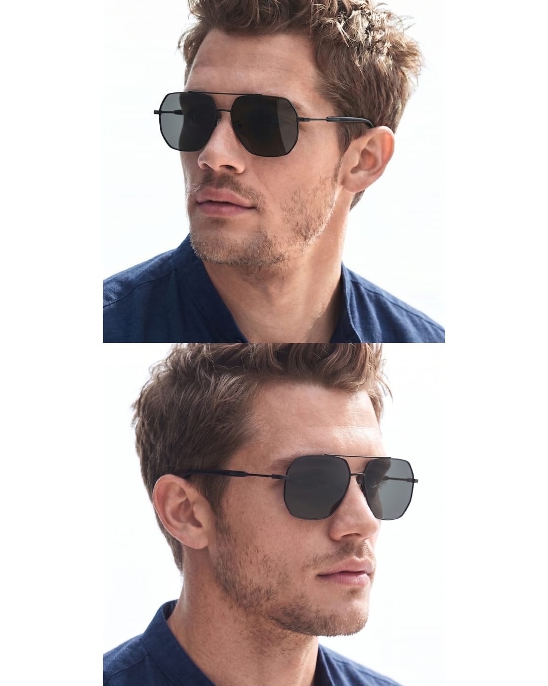 J3354 - NOVA SHADE - HD Polarised Sunglasses for Men - UV400 Protection, Stainless Steel Frame - Black Frame with Black Lens - THE MEN THING