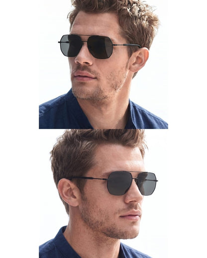 J3354 - NOVA SHADE - HD Polarised Sunglasses for Men - UV400 Protection, Stainless Steel Frame - Black Frame with Black Lens - THE MEN THING