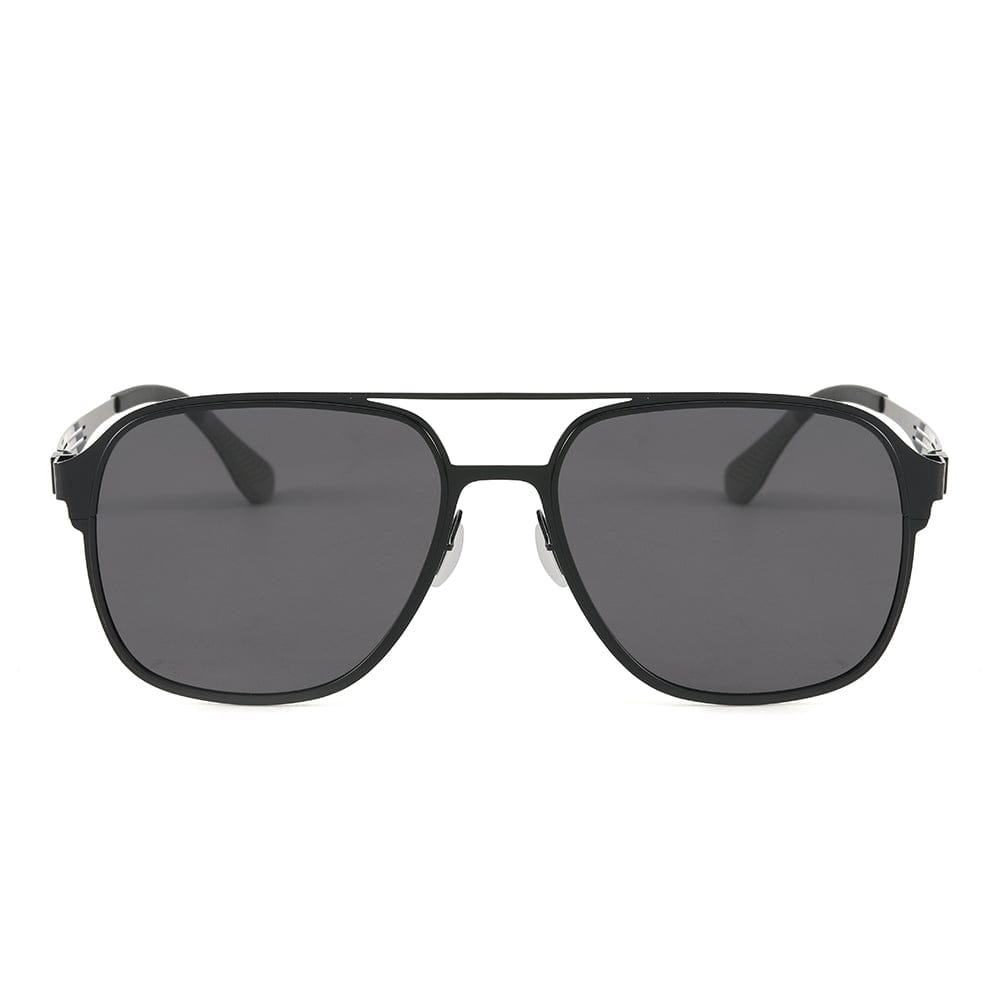 J3362 -JETSETTER VISION - HD Polarised Sunglasses for Men - UV400 Protection, Stainless Steel Frame - Black Frame with Black Lens — Sunglasses for Men | THE MEN THING