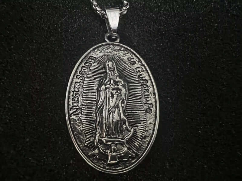 JESUS CARD - Alloy Pendant with Pure Stainless Steel  24inch Round Box Chain, American trending Style for Men & Boy - THE MEN THING