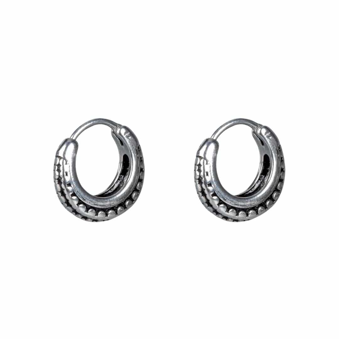 JYNX LOOPS - Titanium Steel Hoop Earrings for Men & Boys (2 Pcs) - THE MEN THING