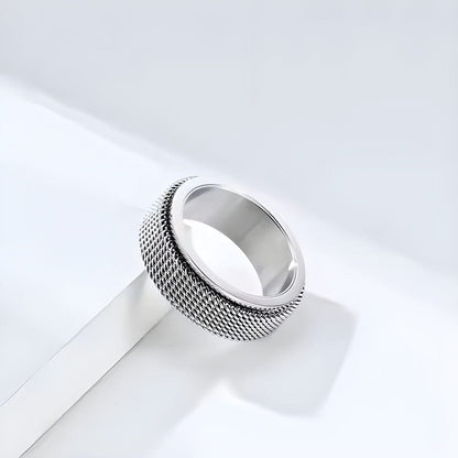 KRYOS RING - Pure Stainless Steel Men’s Steel-Plated Ring – Statement Luxury Jewelry (Size : 21) - THE MEN THING