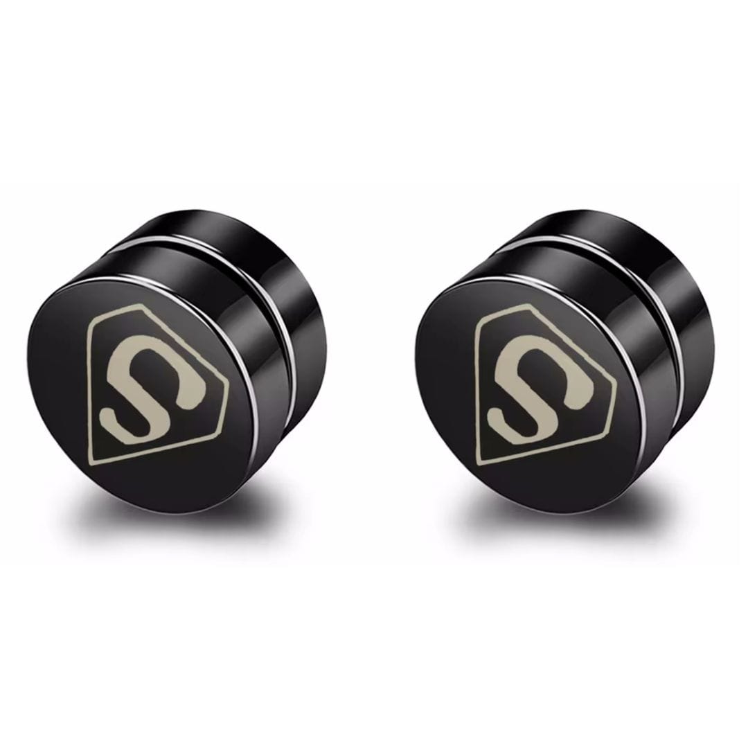 KRYPTONIAN - Magnetic Non-Piercing Pure Titanium Steel Studs Earrings for Men & Boys (2 Pcs) - THE MEN THING