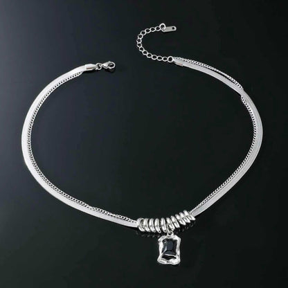KRYZOR - 15mm Titanium Steel Pendant with 16 to 18inch Adjustable 5mm Chain for Men & Boys — SS Pendant/ Necklace for Men | THE MEN THING