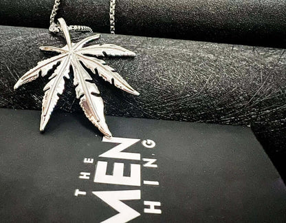 LEAFEN -  Alloy Pendant with Stainless Steel  24inch Chain - THE MEN THING