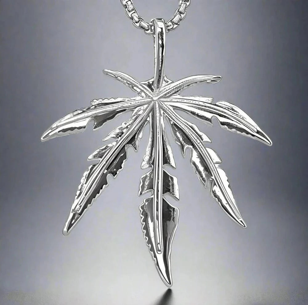 LEAFEN -  Alloy Pendant with Stainless Steel  24inch Chain - THE MEN THING