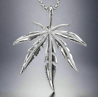 LEAFEN -  Alloy Pendant with Stainless Steel  24inch Chain - THE MEN THING