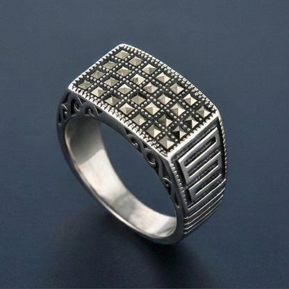 LEGION SIGNET RING - Pure Stainless Steel Men’s Steel-Plated Ring (Size : 17-22-27) — Rings for Men | THE MEN THING