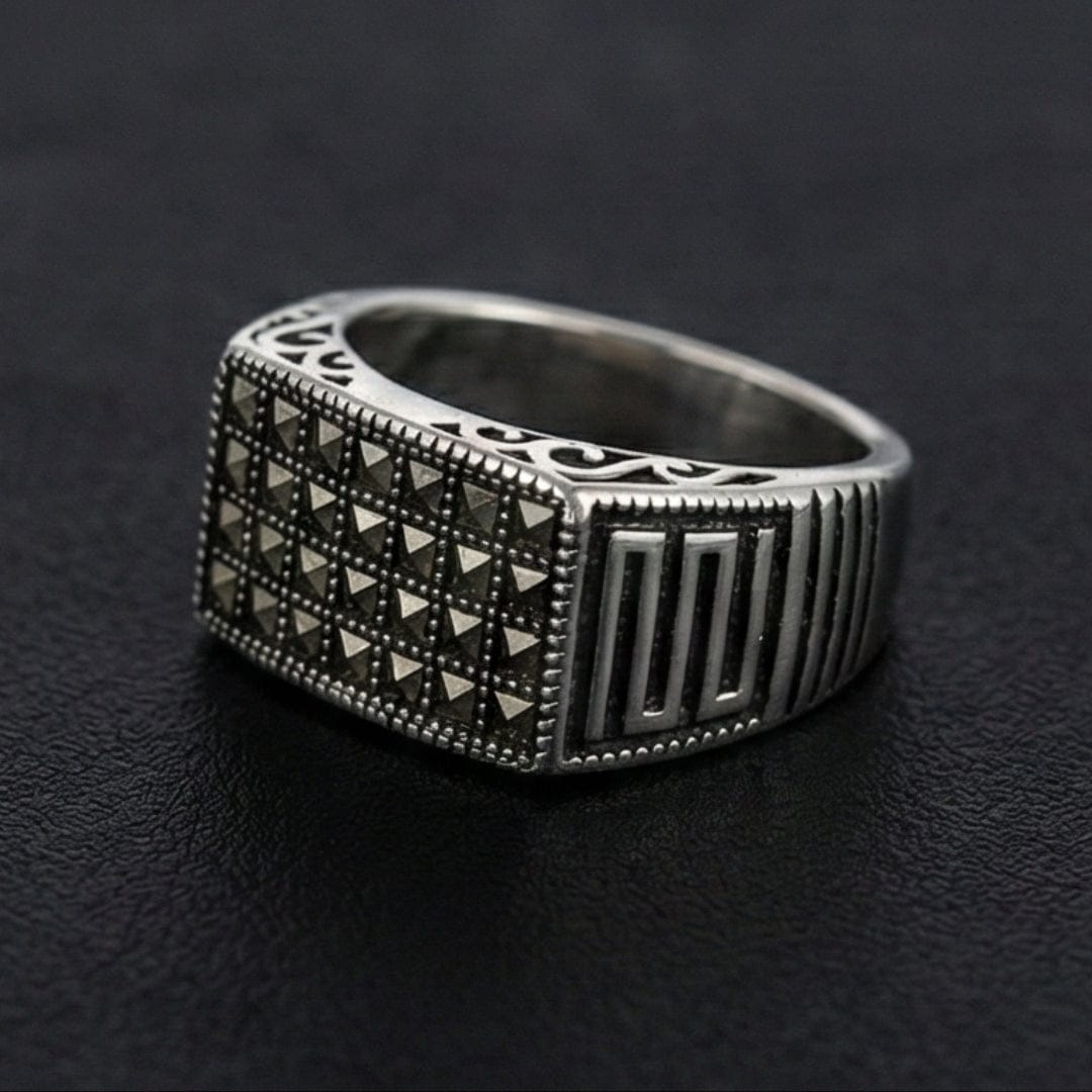 LEGION SIGNET RING - Pure Stainless Steel Men’s Steel-Plated Ring (Size : 17-22-27) — Rings for Men | THE MEN THING