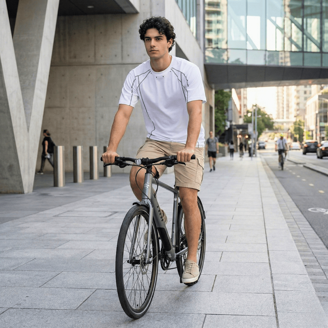 LINEFORM EDGE Oversized T-Shirt - White - THE MEN THING