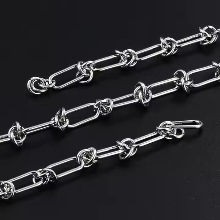 LINEO - 7mm Chain Pure Stainless Steel 23inch for Men & Boys - THE MEN THING