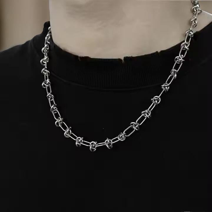 LINEO - 7mm Chain Pure Stainless Steel 23inch for Men & Boys - THE MEN THING