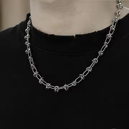 LINEO - 7mm Chain Pure Stainless Steel 23inch for Men & Boys - THE MEN THING