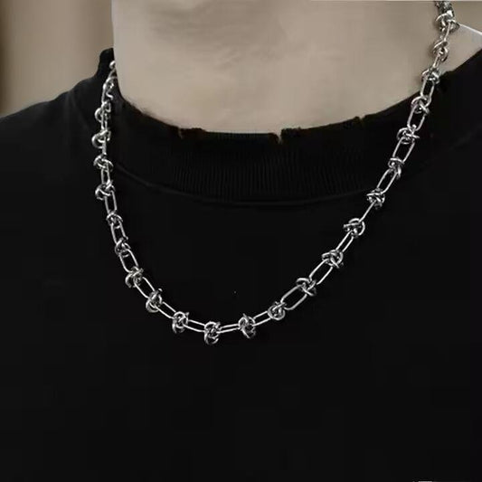LINEO - 7mm Chain Pure Stainless Steel 23inch for Men & Boys - THE MEN THING