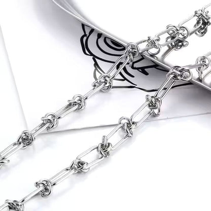 LINEO - 7mm Chain Pure Stainless Steel 23inch for Men & Boys - THE MEN THING