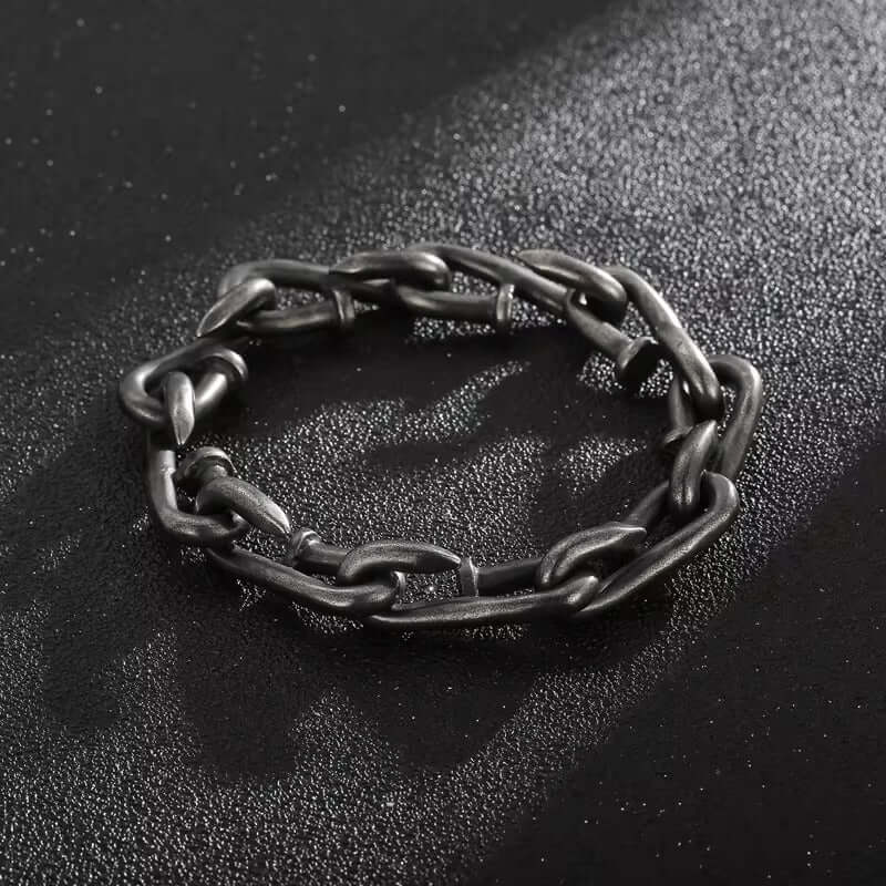 LINKER - 12mm Pure Titanium Steel Bracelet for Men & Boy (9inch) - THE MEN THING