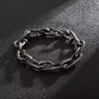 LINKER - 12mm Pure Titanium Steel Bracelet for Men & Boy (9inch) - THE MEN THING