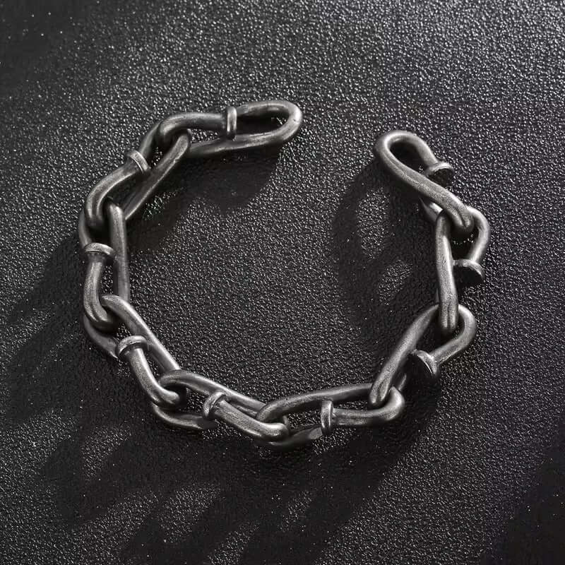 LINKER - 12mm Pure Titanium Steel Bracelet for Men & Boy (9inch) - THE MEN THING