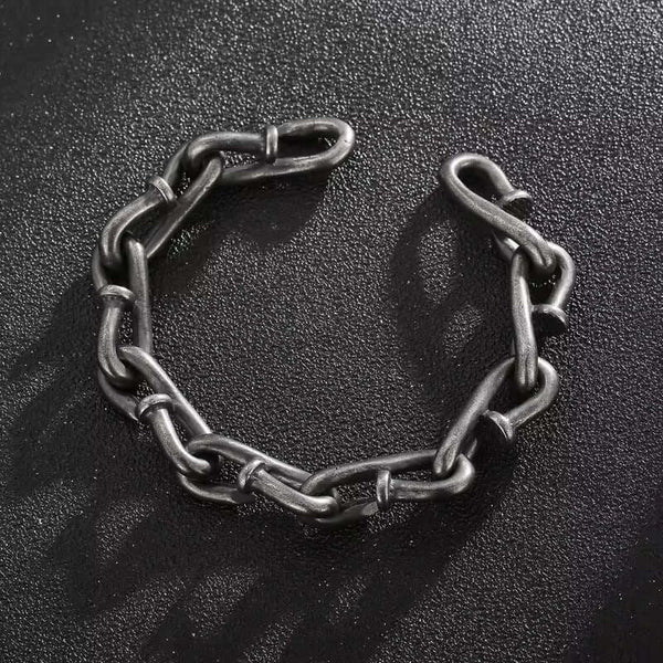 LINKER - 12mm Pure Titanium Steel Bracelet for Men & Boy (9inch)