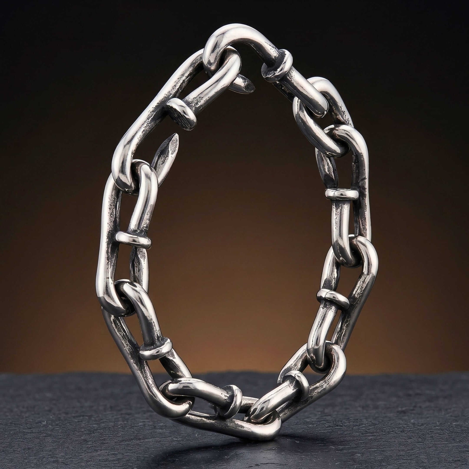 LINKER STEEL - 12mm Pure Titanium Steel Bracelet for Men & Boy (9inch) — Steel Bracelets for Men | THE MEN THING