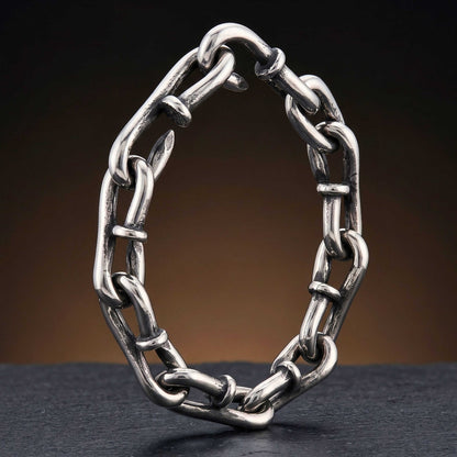 LINKER STEEL - 12mm Pure Titanium Steel Bracelet for Men & Boy (9inch) — Steel Bracelets for Men | THE MEN THING