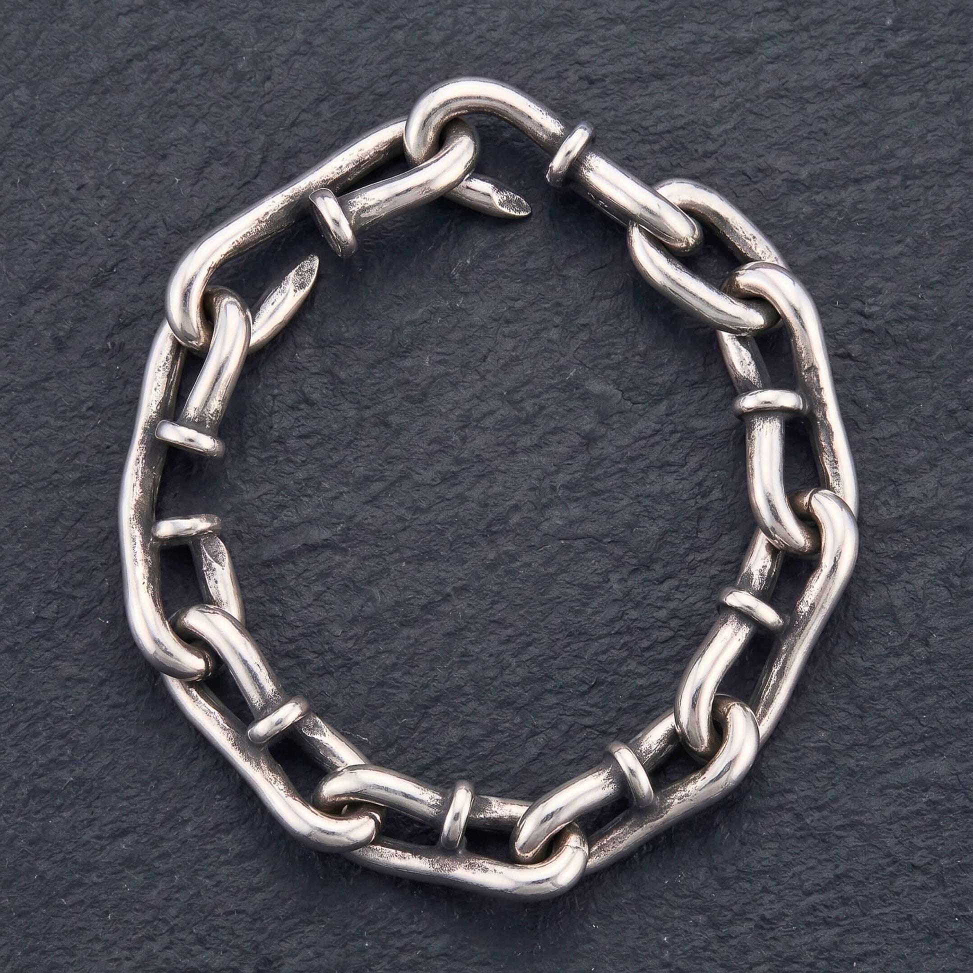 LINKER STEEL - 12mm Pure Titanium Steel Bracelet for Men & Boy (9inch) — Steel Bracelets for Men | THE MEN THING