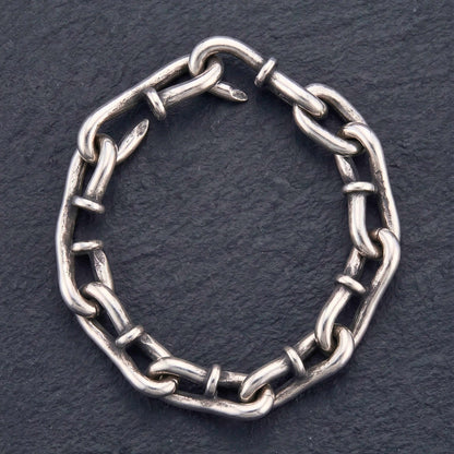 LINKER STEEL - 12mm Pure Titanium Steel Bracelet for Men & Boy (9inch) — Steel Bracelets for Men | THE MEN THING