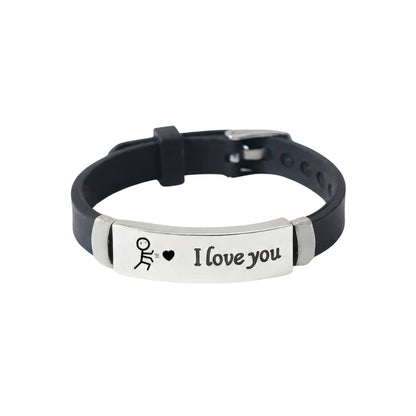 LOVE BAND - STEEL - Genuine Braided Leather Bracelet for Men & Boys (8inch) - THE MEN THING