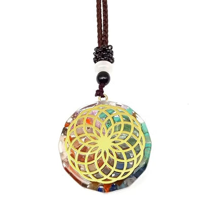 LUMIGRID -- Natural Crystal necklace with 30 inch Adjustable Rope Chain for Men & Boys - THE MEN THING