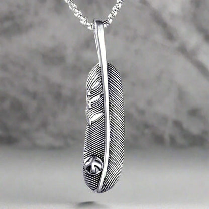 LUSH - Alloy Pendant with Pure Stainless Steel 24inch Chain for Men, American trending Style - Round Box Chain for Men & Boy - THE MEN THING